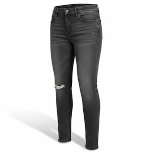 Express Legging Mid Rise Jeans Black Distressed Denim Stretch Size 8R 2017 Women
